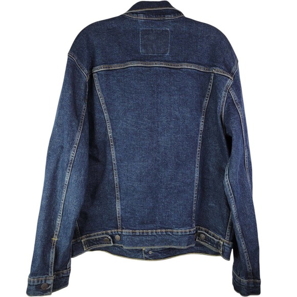 Levis Womens Denim Trucker Boxy Jean Jacket Size Large Blue Cotton Boxy - Picture 3 of 9